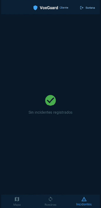 Portal cliente incidentes
