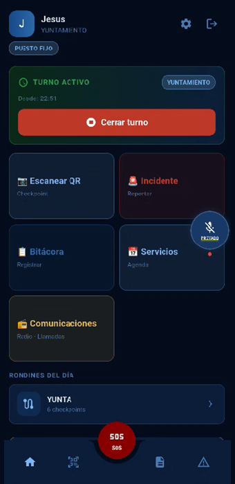 App guardia inicio