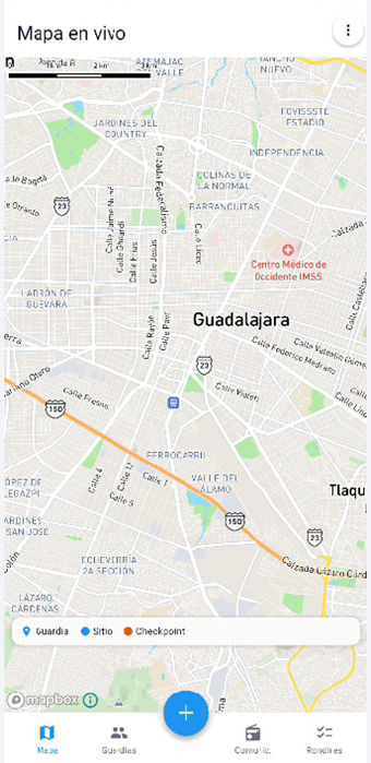 App supervisor mapa