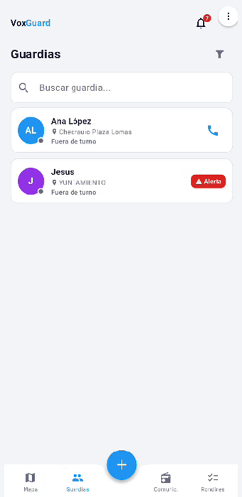 App supervisor guardias